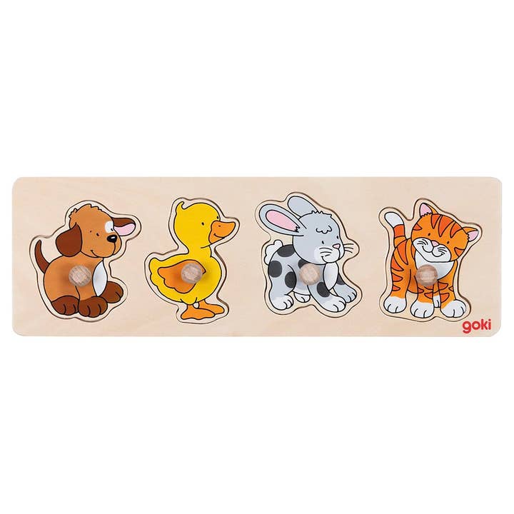 Lift-out puzzle- Baby Animals for wholesale by Goki America