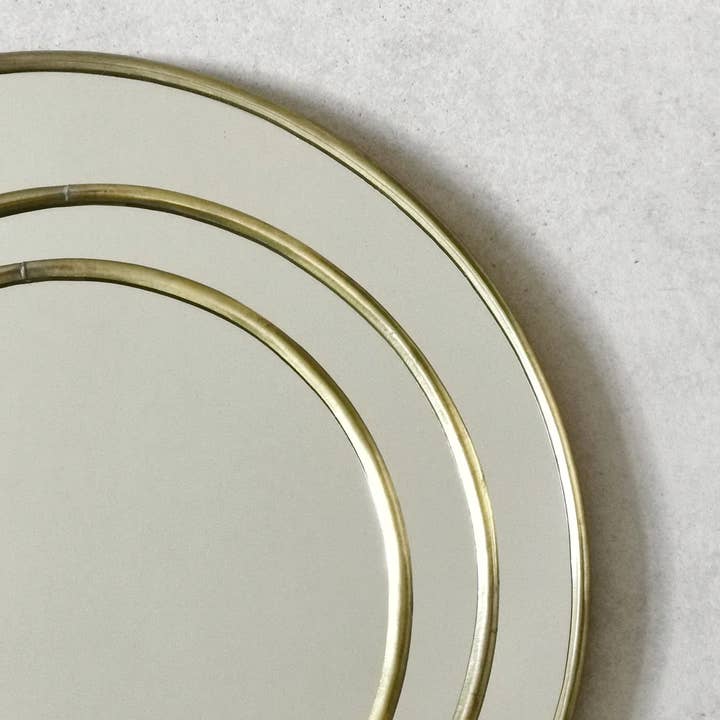 High crafty - Wholesale Wall Mirror - Handmade Moroccan Round Mirror with Golden Brass Frame3