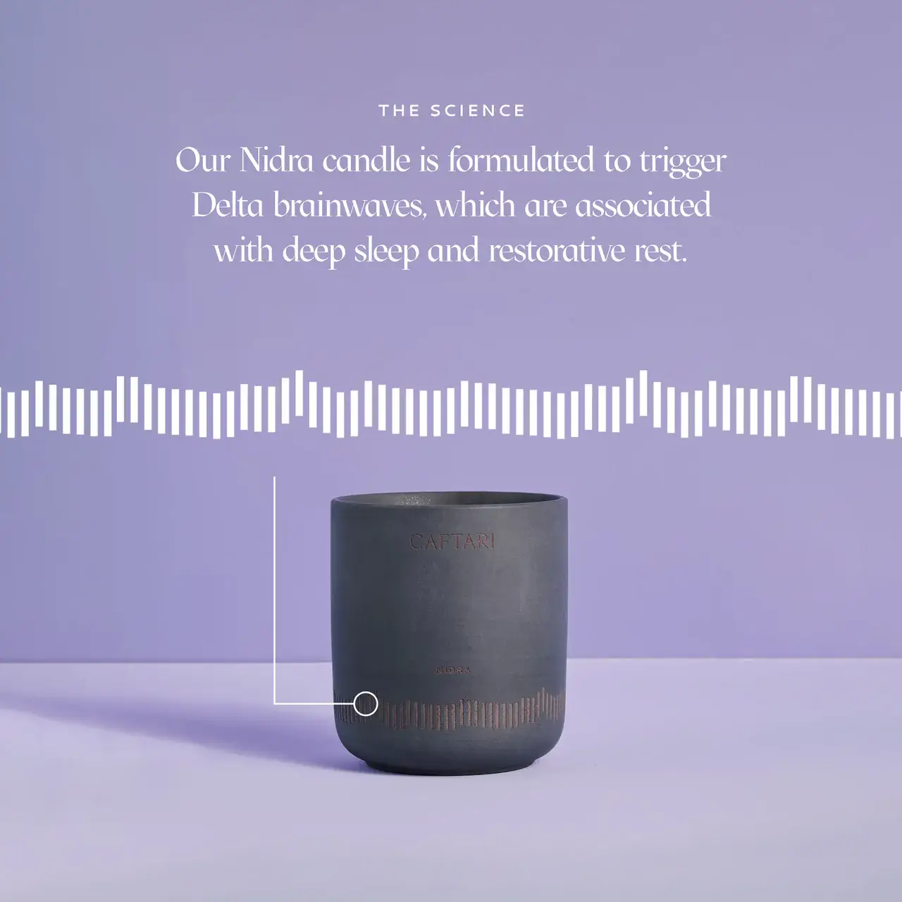 Caftari - Wholesale Jar/Filled Candle - Nidra: Neuroscientist Verified Sleep Candle2