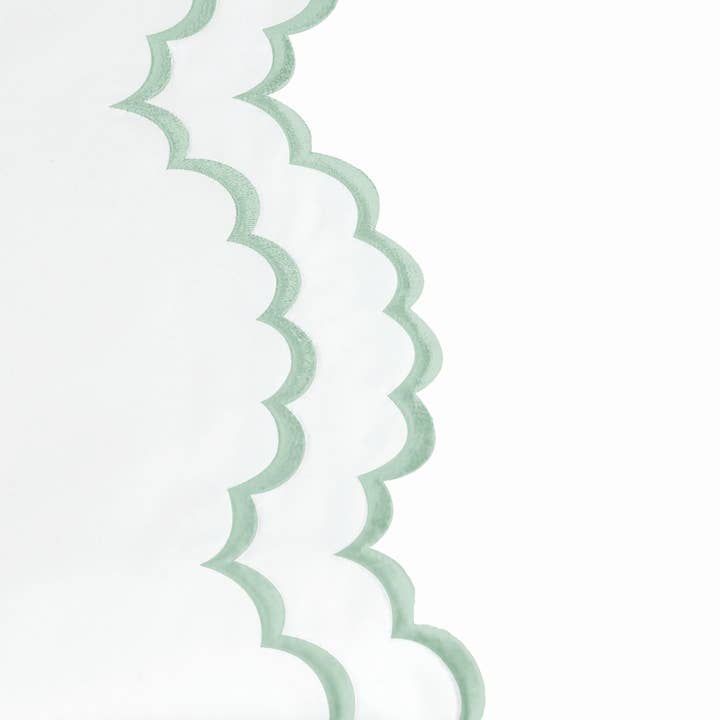 Mélange Home - Wholesale Duvet Cover - Double Scallop Embroidered Cotton Percale Duvet Cover Set22