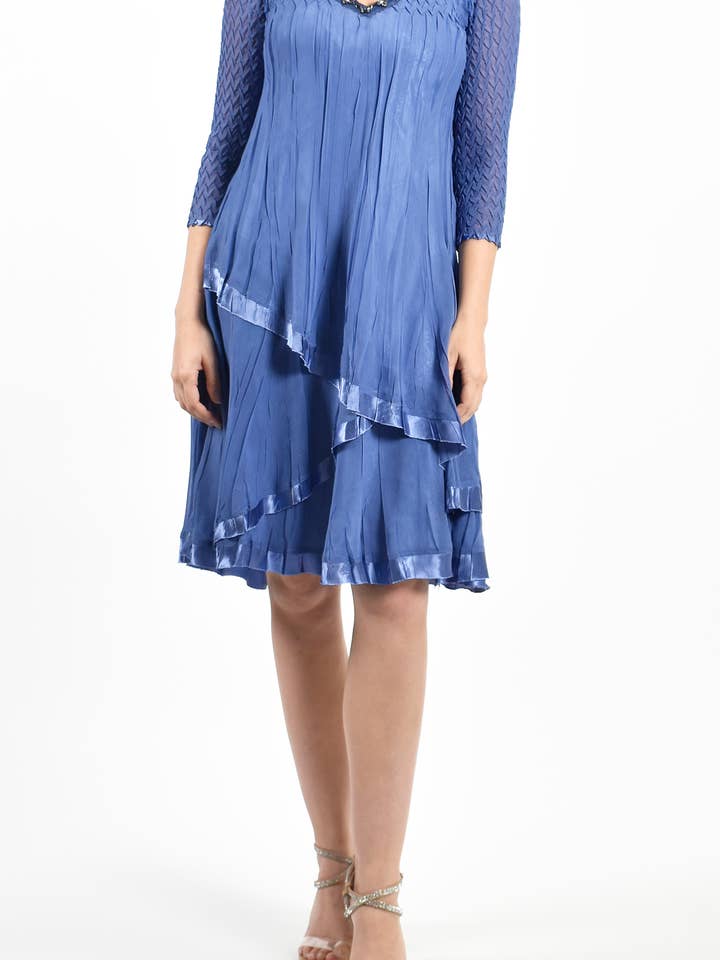 CAD21429SO - 3/4 Slv Layered Drs for wholesale by Komarov