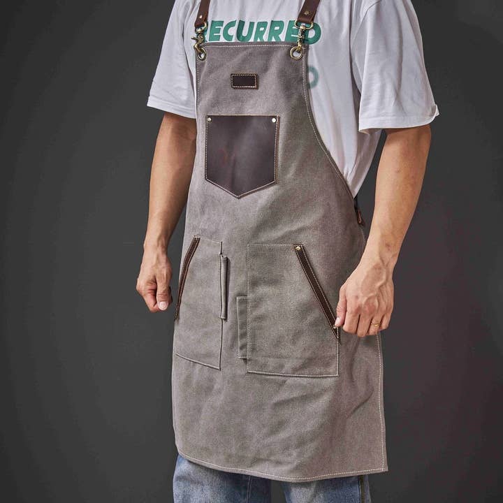 RockCow Leather Studio - Wholesale Apron - Custom Canvas Apron for Men and Women, Apron for Cooking, Woodworking, Barbeque, Gifts for Men, Gift for Him2