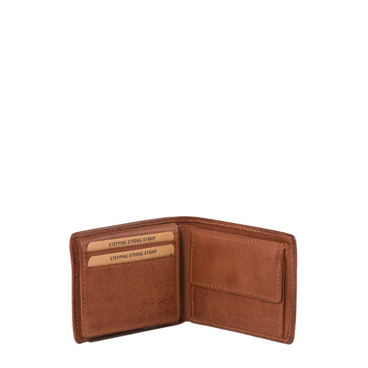 Stamp – wholesale Plånbok – Herr – Stamp herrplånbok i läderfärgat tvättat läder0