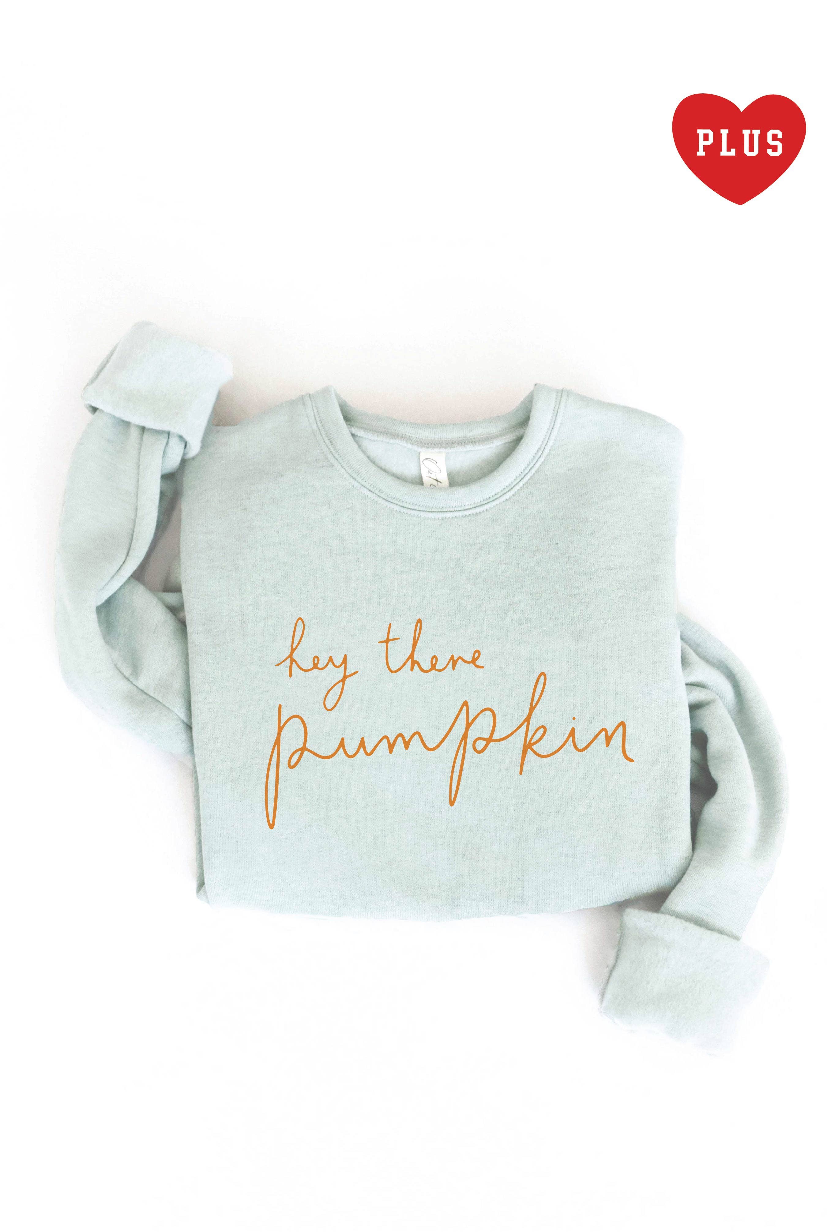 OAT COLLECTIVE - Wholesale Graphic Sweatshirt - Women's - HEY THERE PUMPKIN Plus Graphic Sweatshirt2