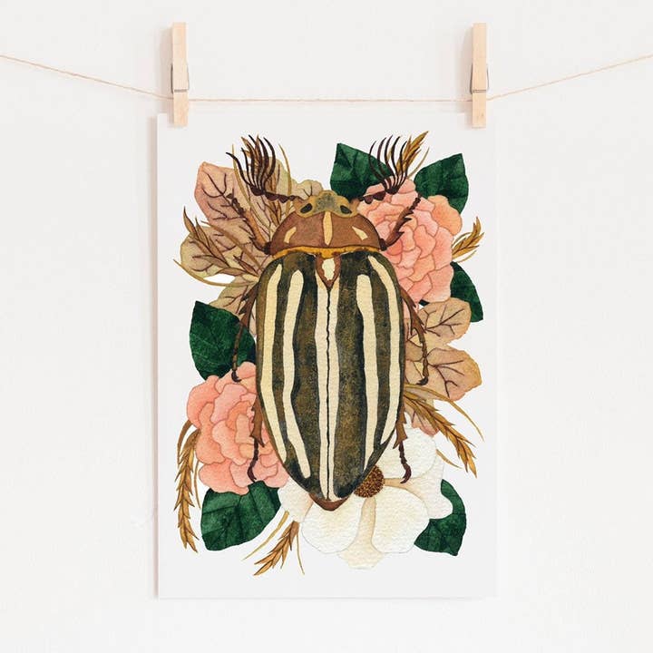 Insect Print Of Original Watercolor Painting for wholesale by Candace Fincher