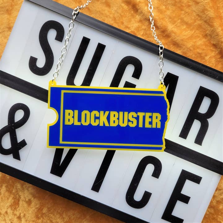 Video Rental Necklace for wholesale by Sugar and Vice