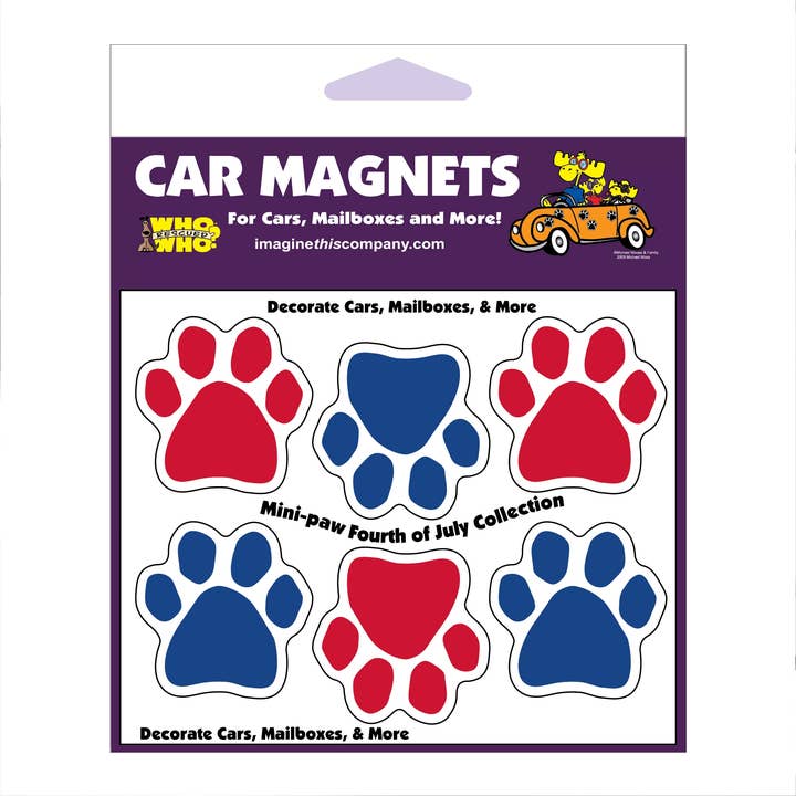 Mini aimants pattes du 4 juillet pour la vente par Imagine This Company
