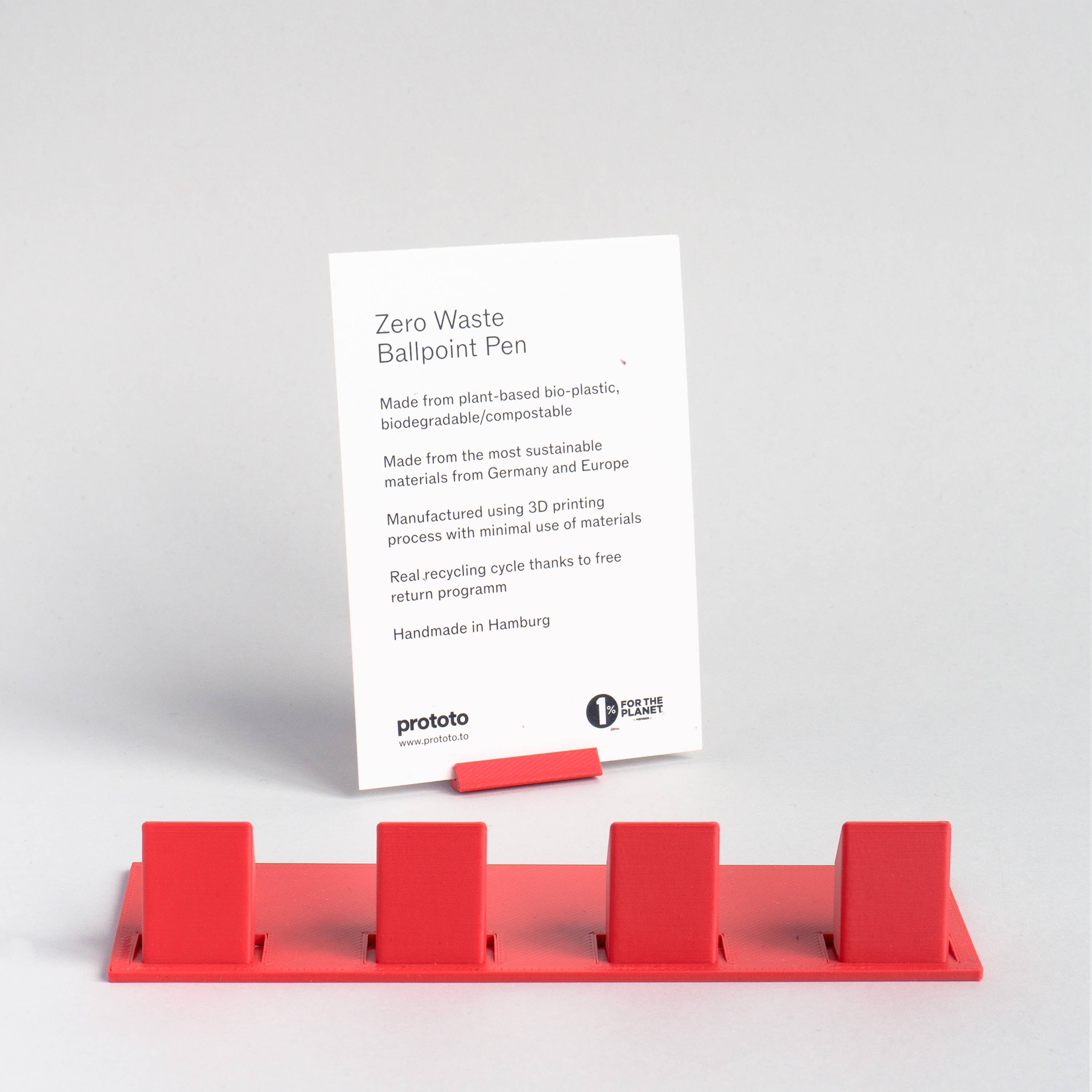 Prototo – wholesale Pen & pencil holder – Display + Information for Zero Waste Ballpoint Pen3