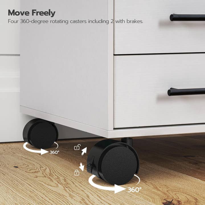 White 7 Drawer File Cabinet Storage For Home Office for wholesale on Faire7