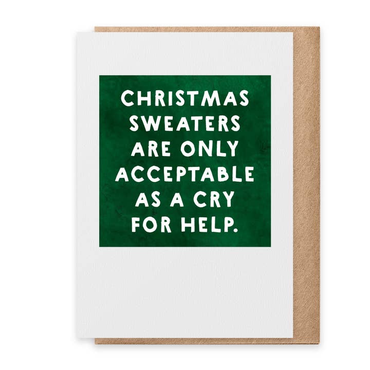 Christmas Sweaters - Greeting Card (Christmas) for wholesale by Paisley & Parsley