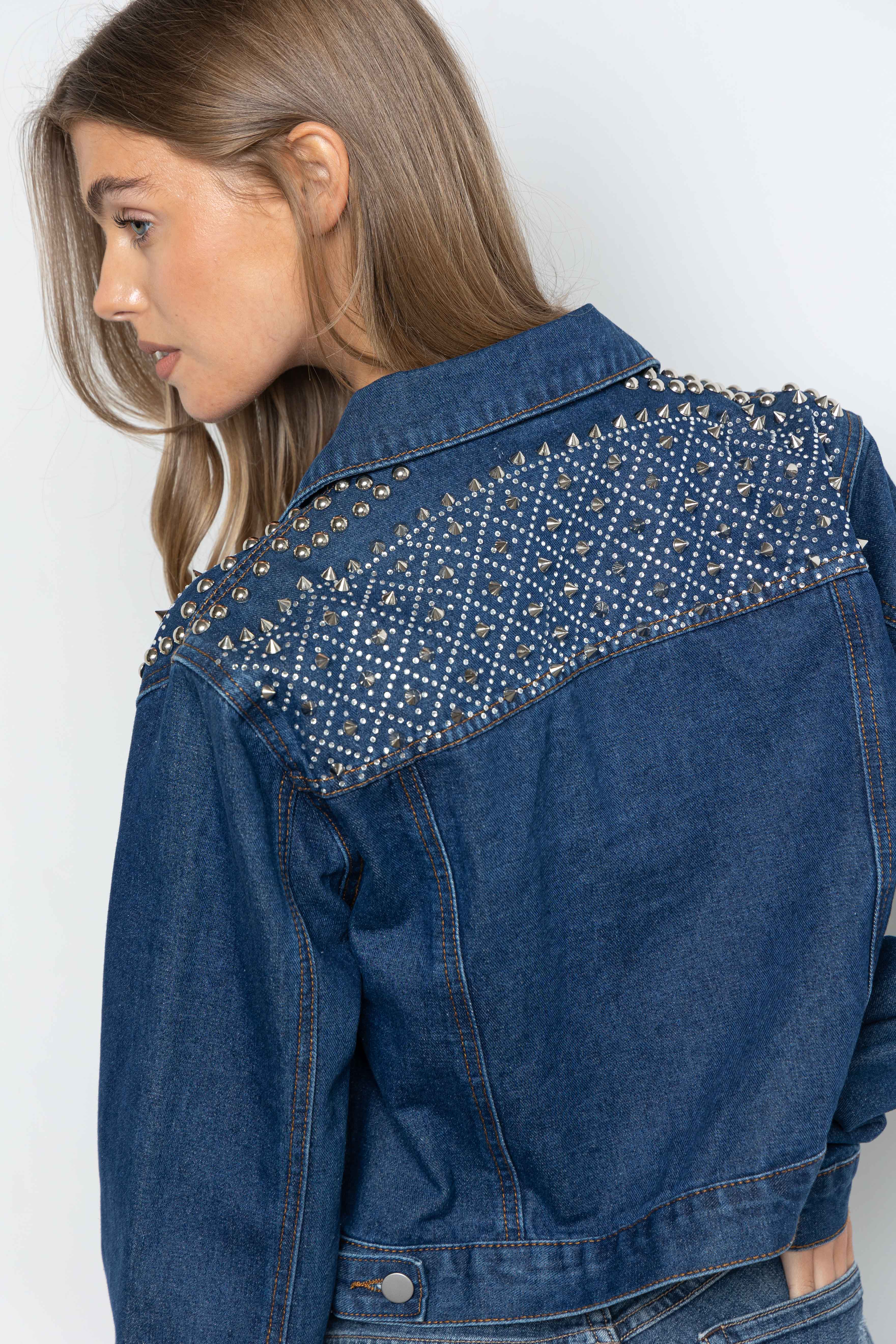 KIWI – Casaco de ganga - Mulher por atacado – J2187 Casaco Ganga Embelezada12