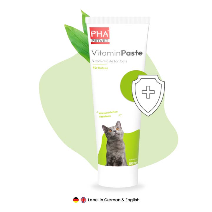 Kauartikel.com GmbH – Großhandel Nahrungsergänzungsmittel für Haustiere – Katze/Hund – PHA VitaminPaste für Katzen 100ml (5 Stück)