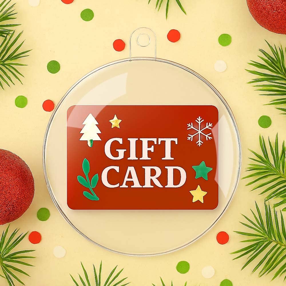 Factory Direct Craft - Wholesale Ornament Set - 110mm Clear Acrylic Fillable Ball Ornament for Gift Cards 7