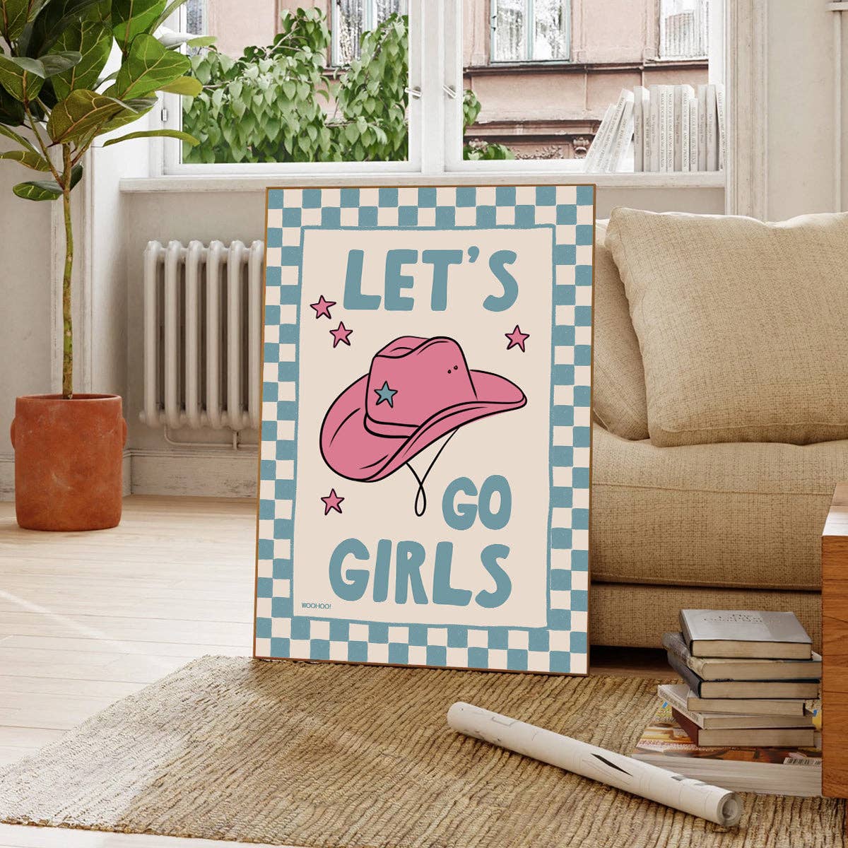 Woo Hoo Prints – wholesale Art print – LET'S GO GIRLS COWGIRL PRINT7