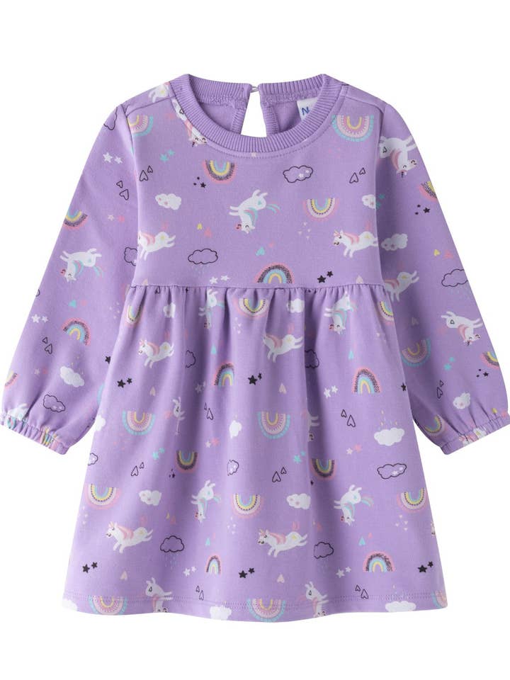 Baby Girl Terry Knit Dress BGI64529 for wholesale by Newness Kids