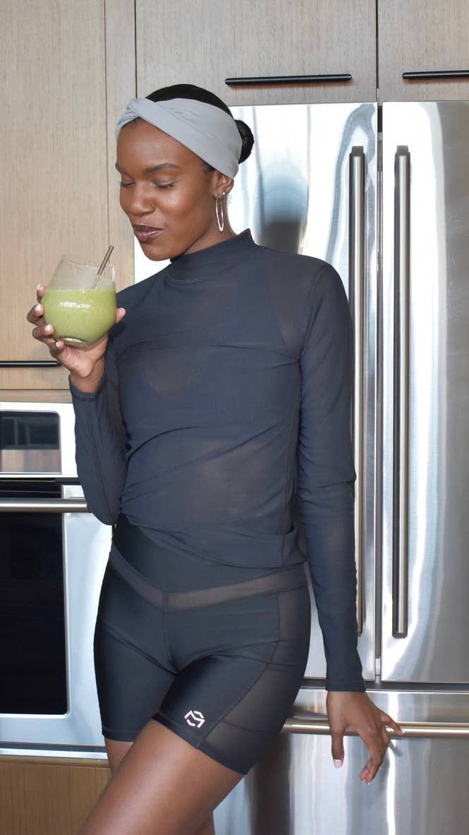 Black Powermesh Longsleeve  for wholesale on Faire0