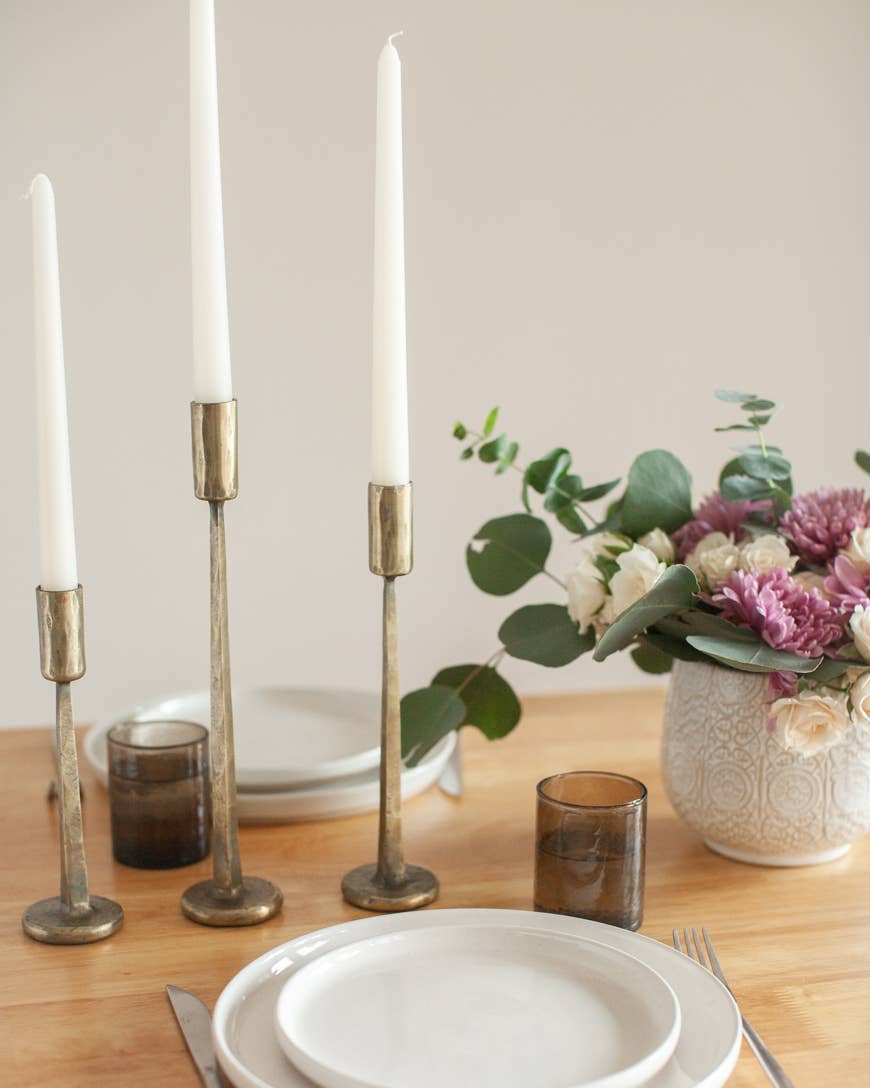 Creative Women – wholesale Candle holder – Dante Hand-Forged Iron Candle Stands | Set of 32