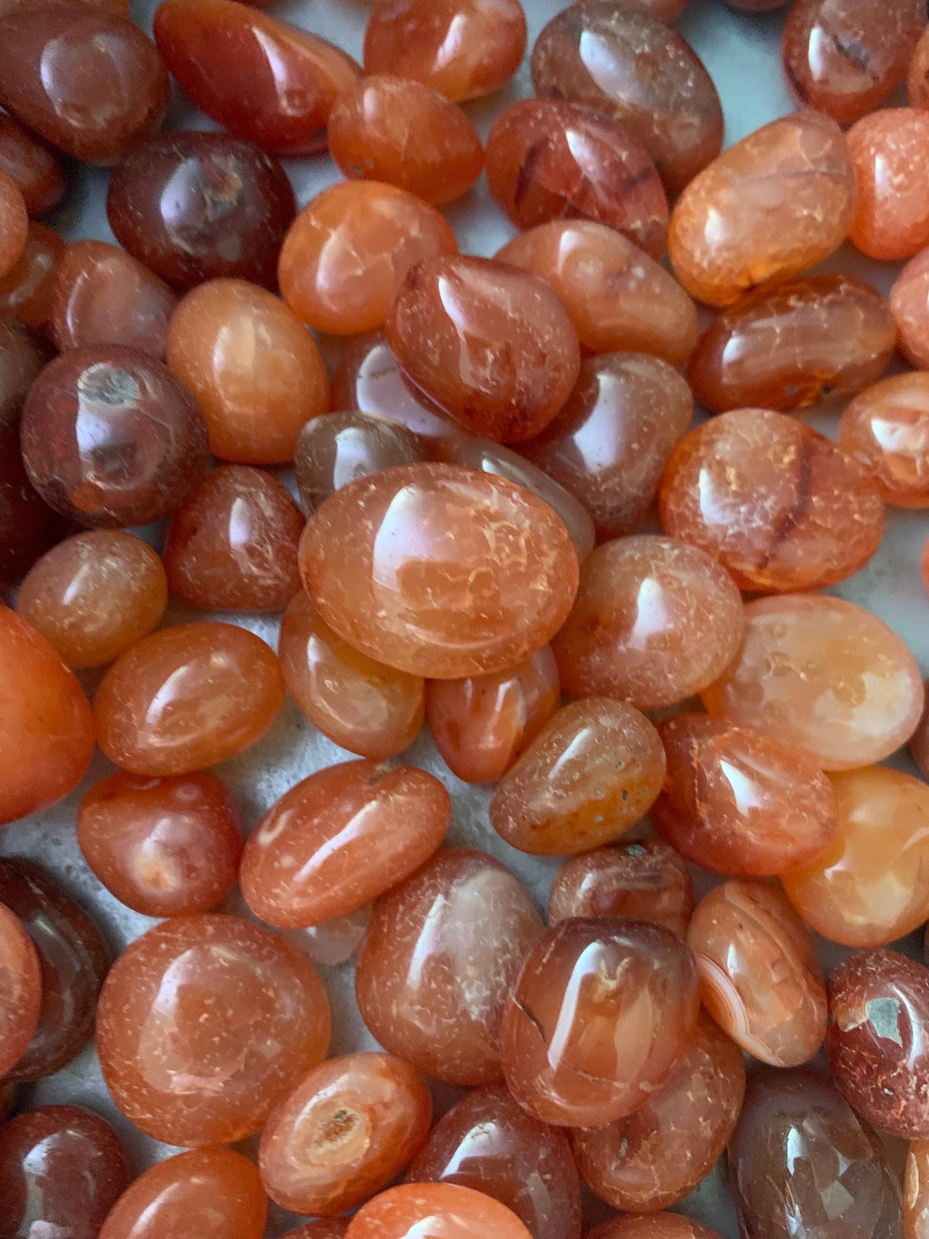 Liv Rocks - Wholesale Spiritual Stone/Crystal - Tumbled Carnelian - Wholesale Crystals 1
