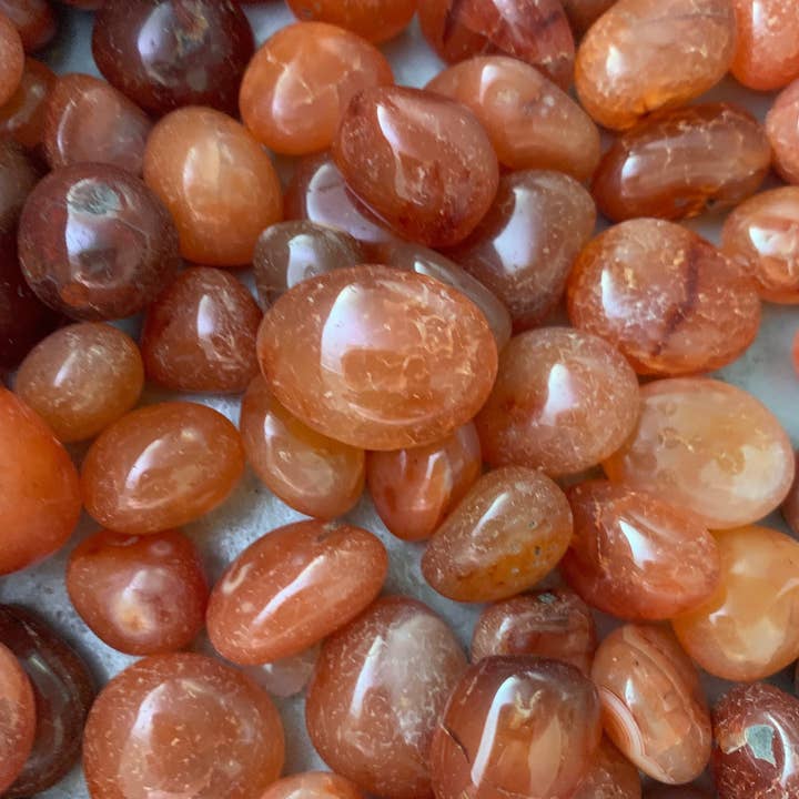 Liv Rocks - Wholesale Spiritual Stone/Crystal - Tumbled Carnelian - Wholesale Crystals 1