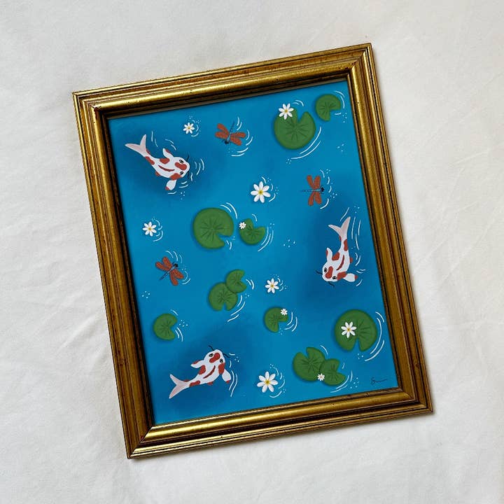 Smar Art - Wholesale Art Print -  Koi Fish Pond Art Print |  Wall Decor 0