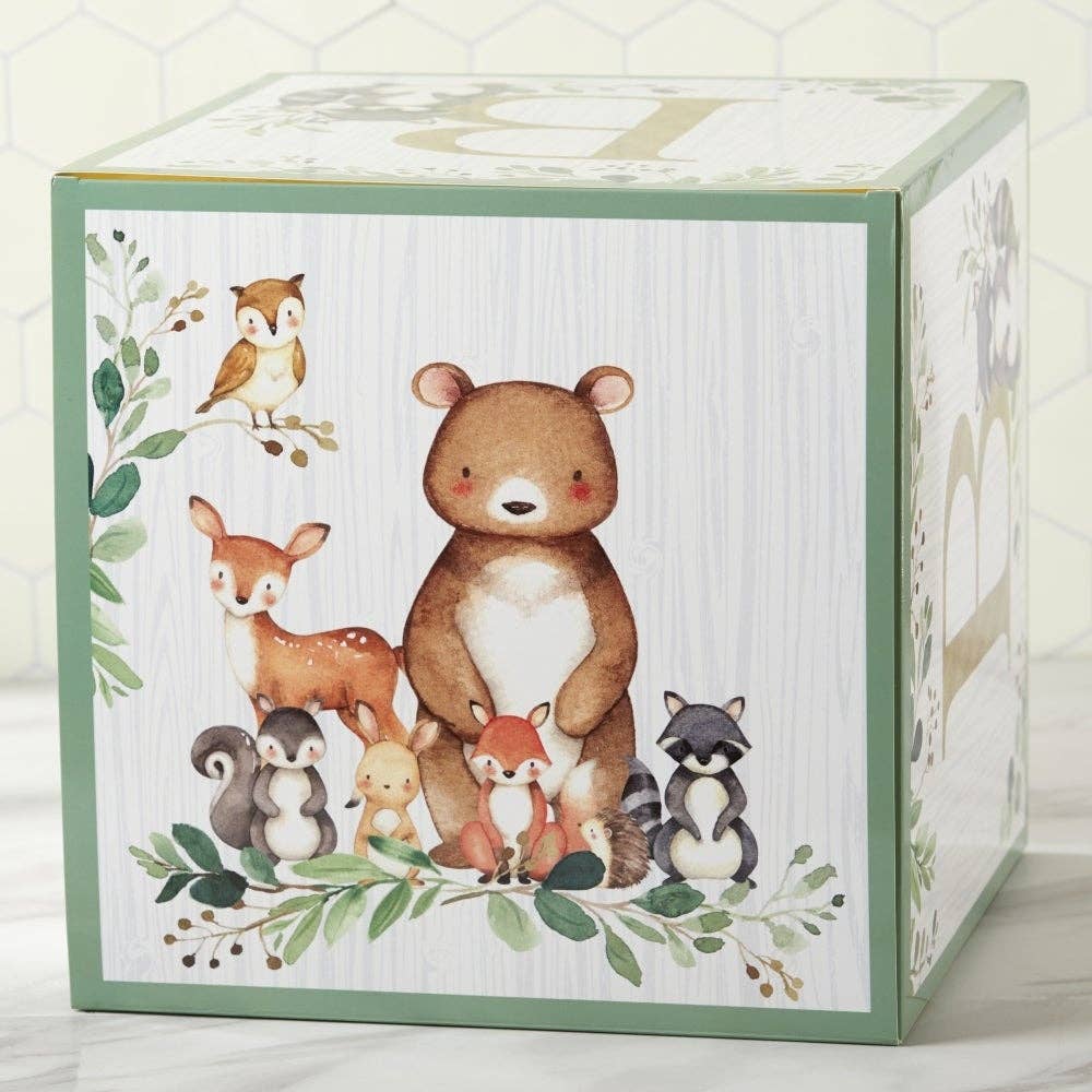 Kate Aspen - Wholesale Decorative Tabletop Object - Woodland Baby Block Box (Set of 4)3