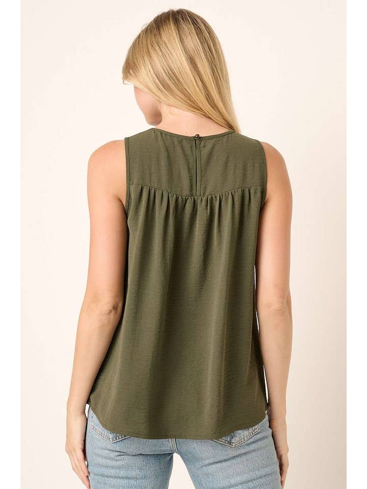 mittoshop - Wholesale Blouse - Women's - AIRFLOW SMOCKED YOKE SLEEVELESS BLOUSE14