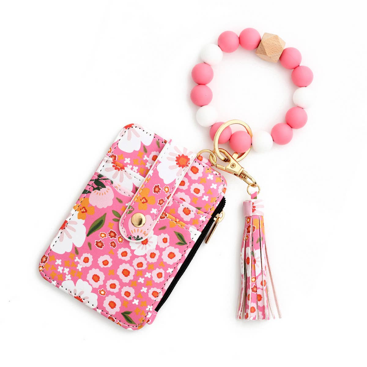 ACCITY - Wholesale Keychain Bracelet - NEW ARRIVAL BRACELET FLORAL KEYCHAIN_CWMM12952