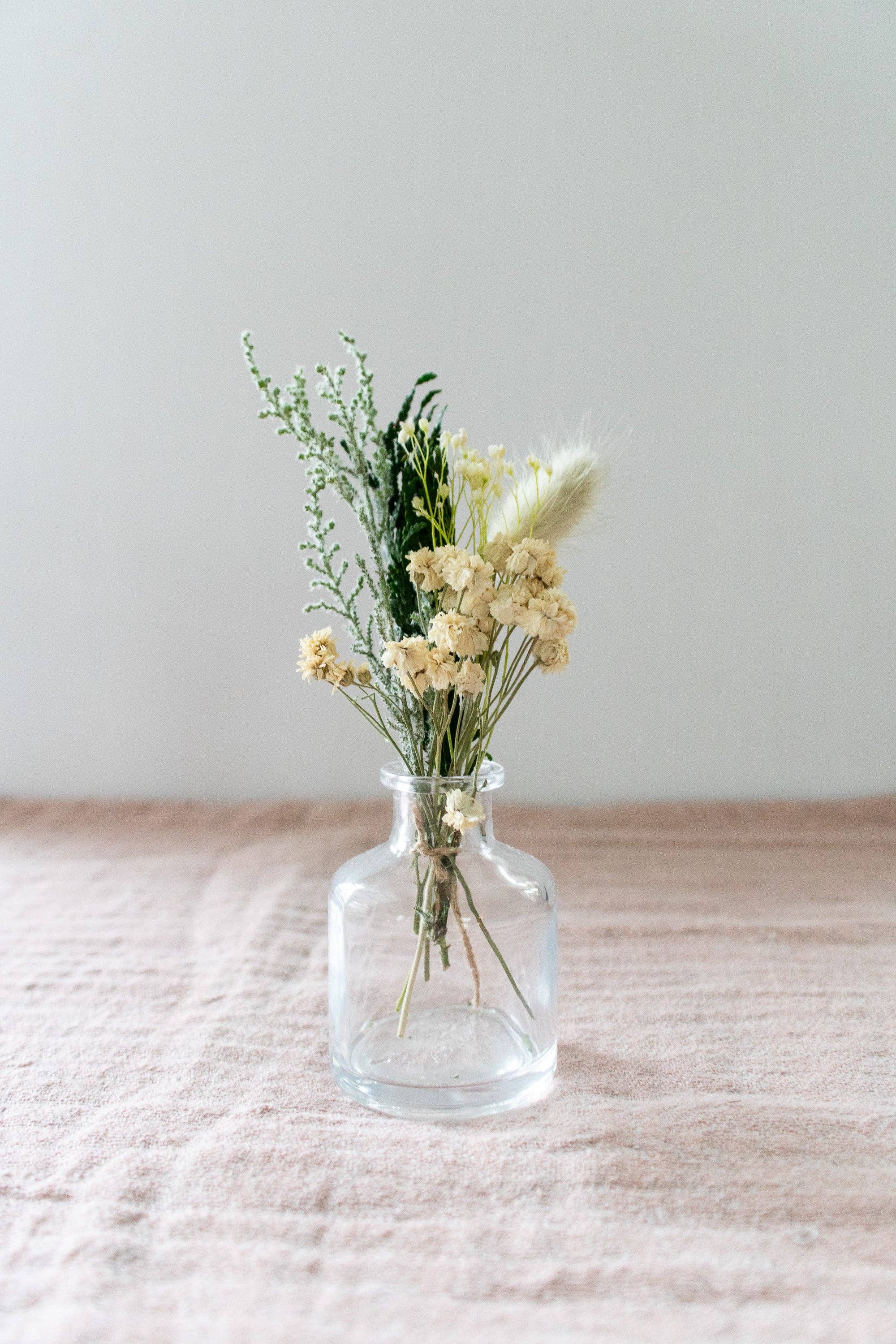 Gather Goods Co - Cards, Coasters, Tea Towels, Art, Mugs - Wholesale Dried/Pressed Flowers - Micro Dried Flower Arrangement in A Glass Bud Vase7