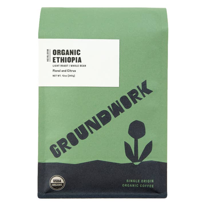 Ethiopia Heirloom Blend - Organic Single Origin Light Roast for wholesale by Groundwork Coffee Roasters