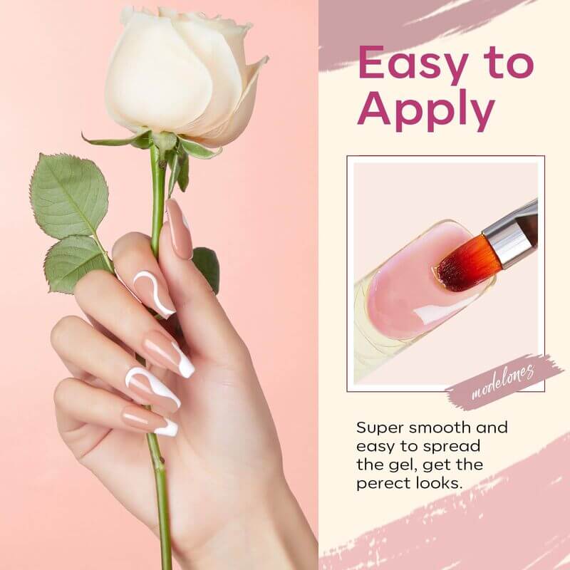 Modelones - Wholesale Nail Polish Set - Glamour Queen - 12 Colors Poly Nail Gel Set2