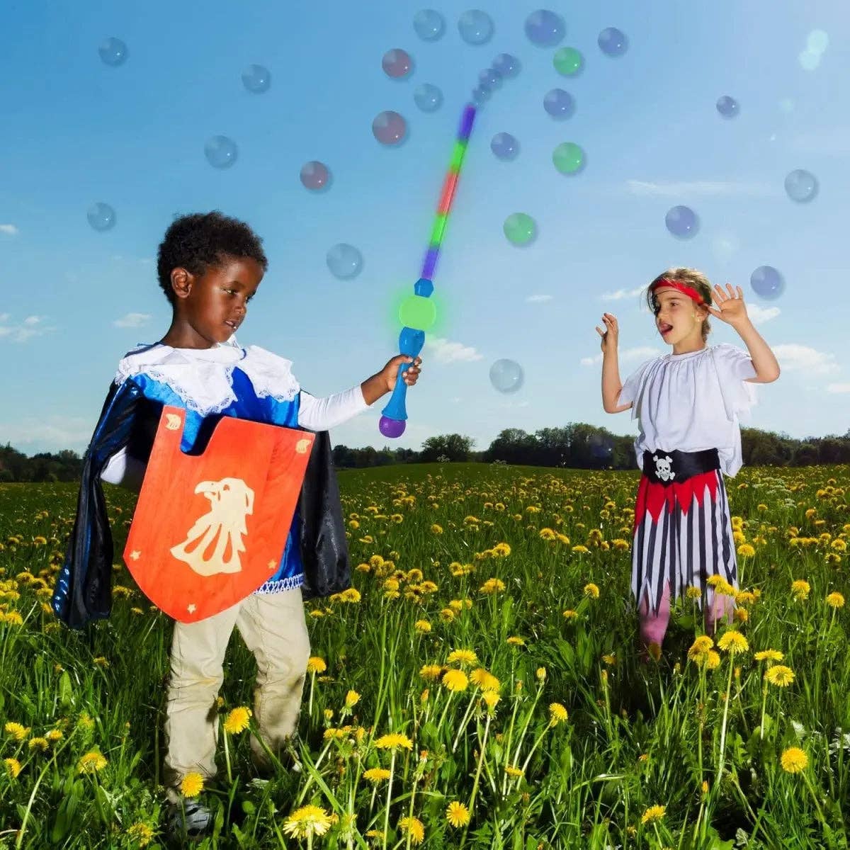 Party Expo, LLC - Wholesale Bubble Wand - Kids - 31.5"  Bubble Sword Blue with 2 Bubble Solution5