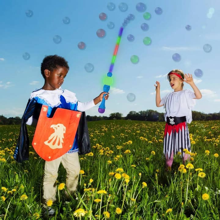 Party Expo, LLC - Wholesale Bubble Wand - Kids - 31.5" Bubble Sword Blue with 2 Bubble Solution5