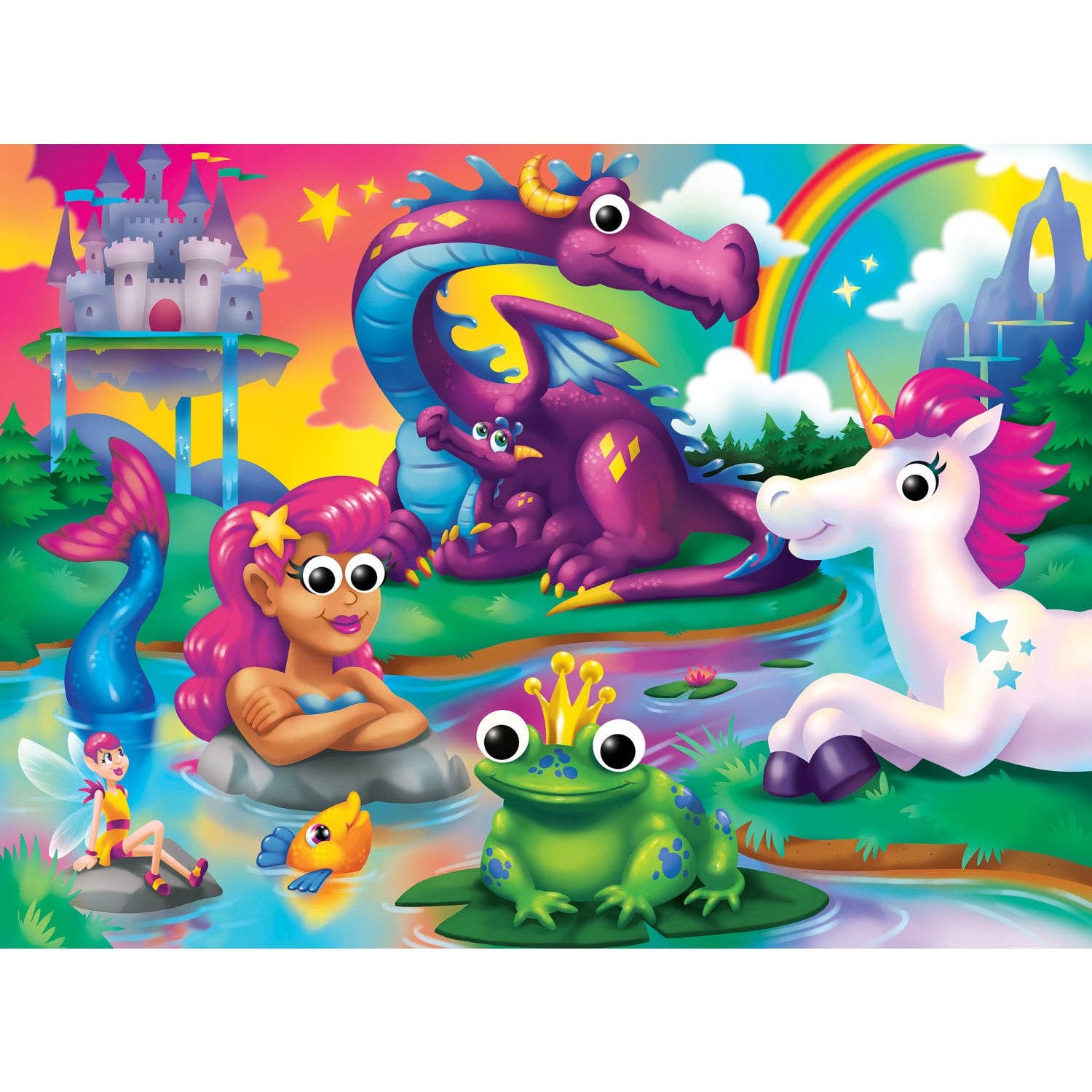 Masterpieces Puzzles - Wholesale Puzzle - Kids - Googly Eyes - Fantasy Friends 48 Piece Jigsaw Puzzle1