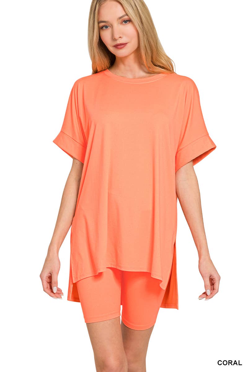 42POPS – wholesale Mjukisset – Dam – .Mikrofibertopp & Bikershorts 2-delat set10