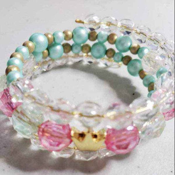Thorneapple Designs - Wholesale Beaded Bracelet - Kids - Cuff Bracelet: Princess - Child5