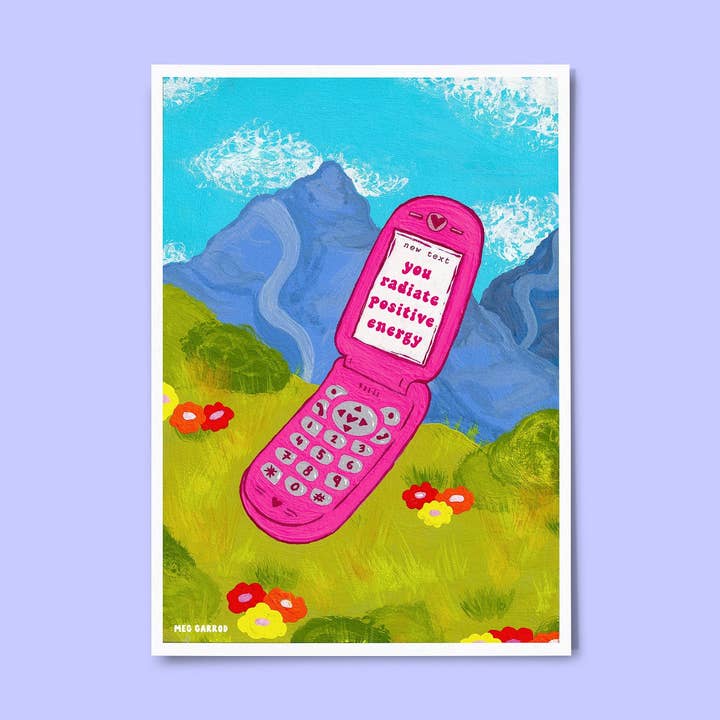 Radiate Positive Energy Print for wholesale by Meg Garrod Art