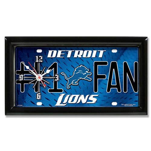 Good Tymes Enterprises Inc - Wholesale Wall Clock - Detroit Lions Clock