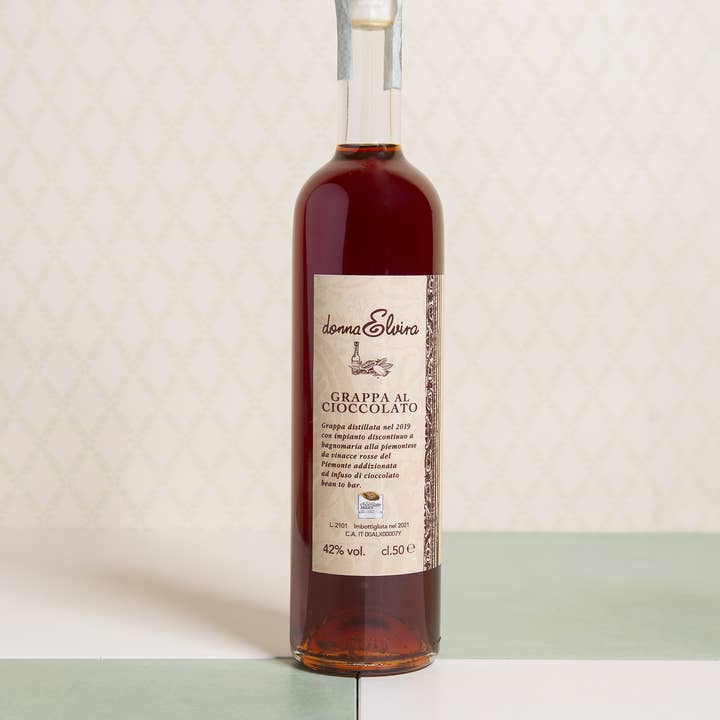 Chocolate grappa for wholesale by DONNA ELVIRA dolceria di Roccasalva Elvira