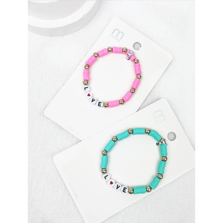 MIX COLOR LOVE inspirational Bracelet for wholesale on Faire1