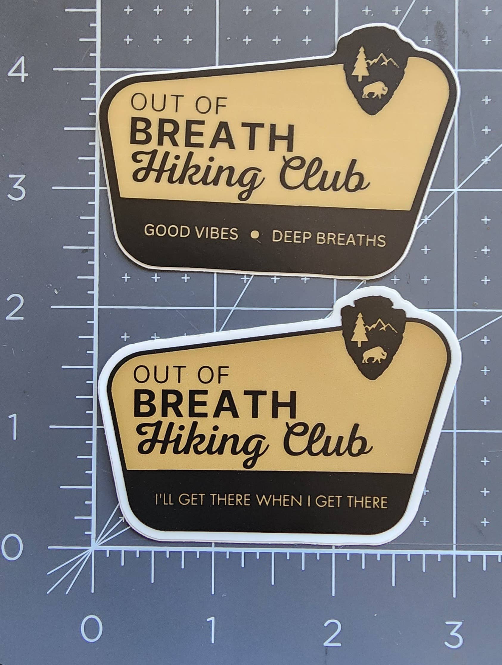 National Parks and Beyond - Wholesale Sticker - Out of Breath Hiking Club - We Will Get There Sticker6