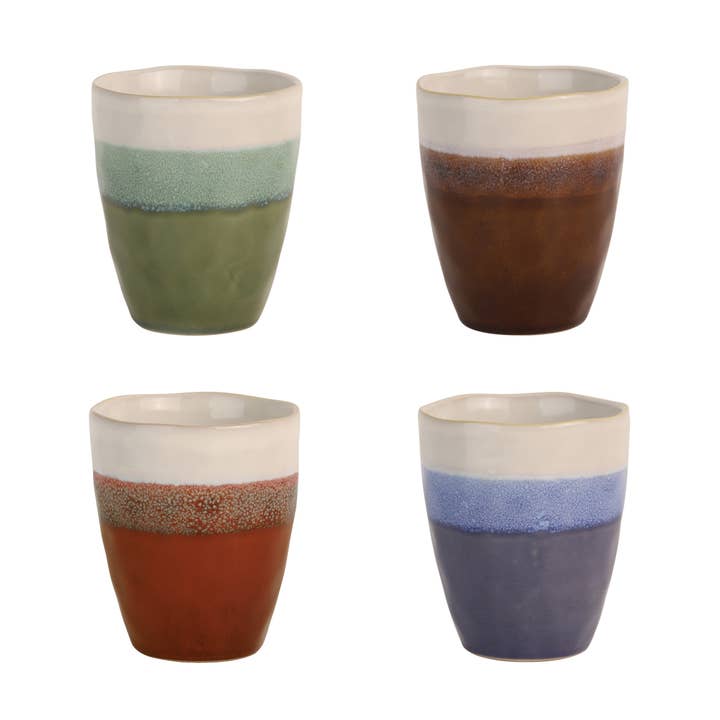 Fuji - Conjunto de 4 copos de café 18 cl sortidos por atacado de Amefa Couzon