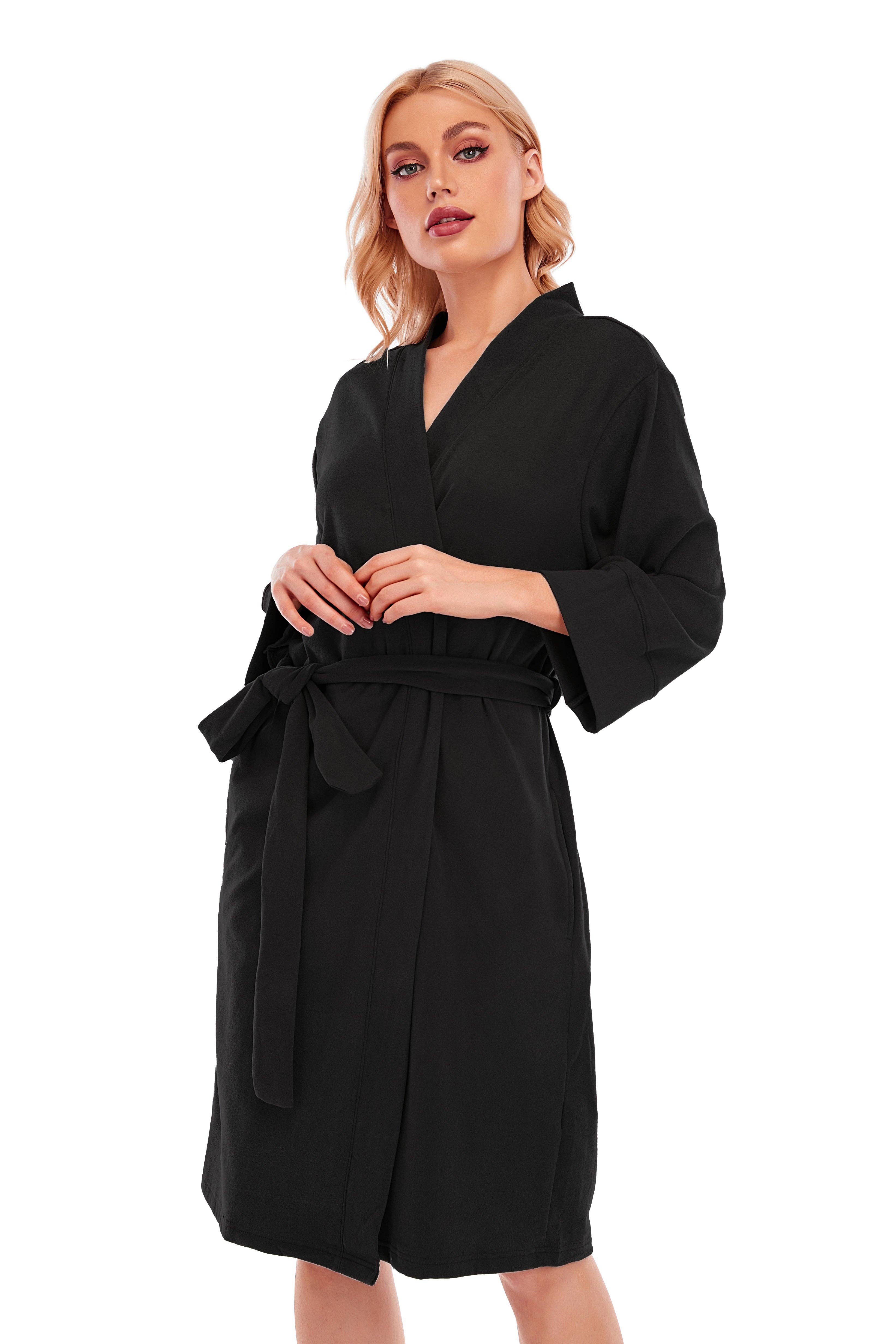 GEXWORLDWIDE - Vente Peignoir – femme - Peignoirs pour femmes en micro-polaire légère4