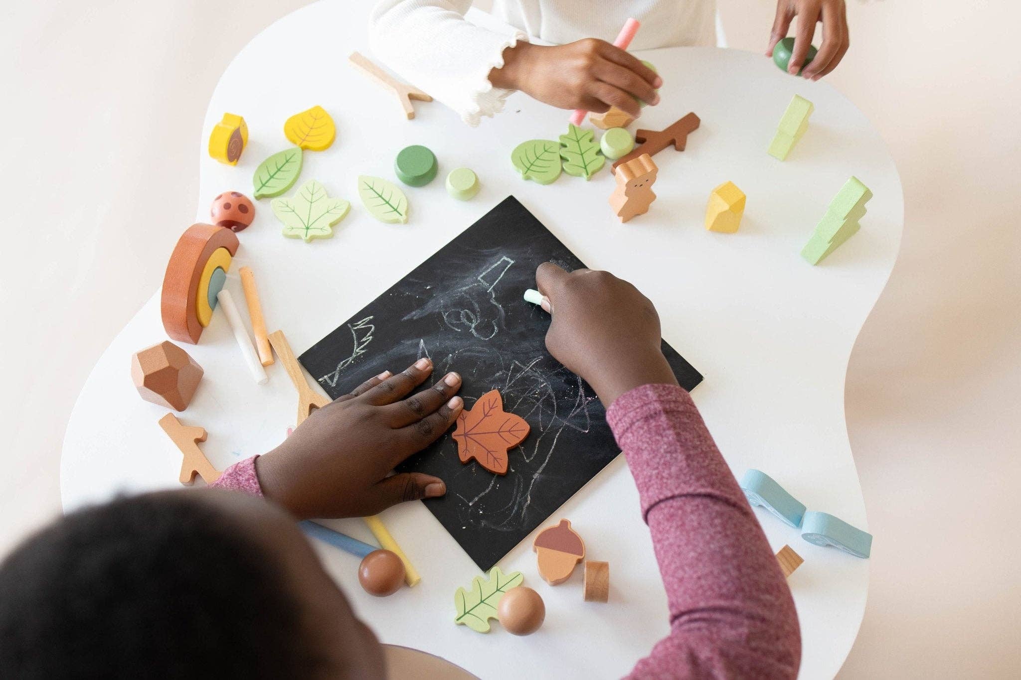 Spirit 'N Sprout - Wholesale Toy set – Kids - Wooden Forest Sensory Bin Accessories - Montessori Toddler Toys - Wooden Stacking Blocks16