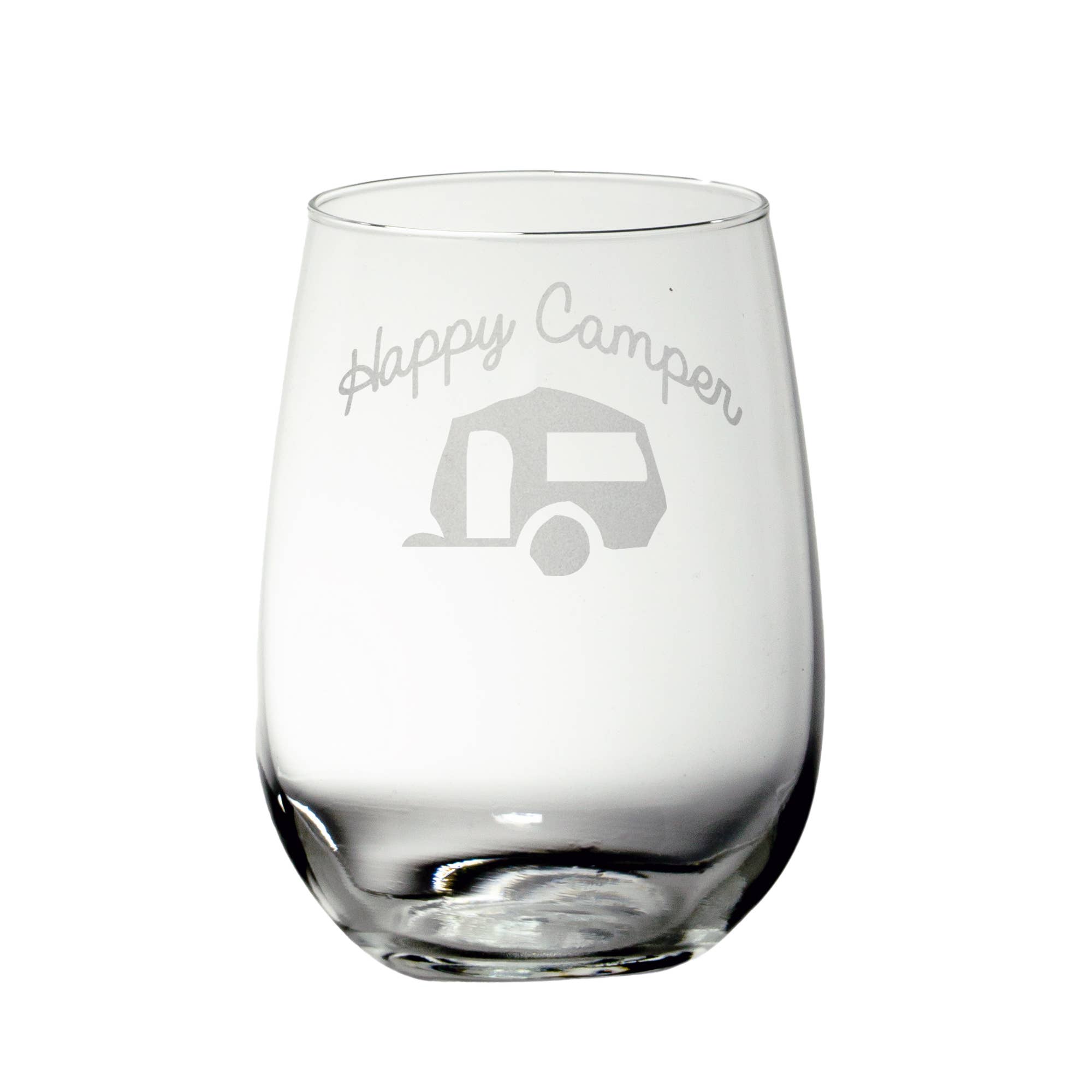 Mixing Spirits - Wholesale Wine Glass - Happy Camper Wine Glass0