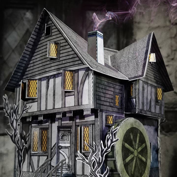 KikoIlustrador - Wholesale Decorative Tabletop Object - HOCUS POCUS - Sanderson Sisters' Cottage - Cutout