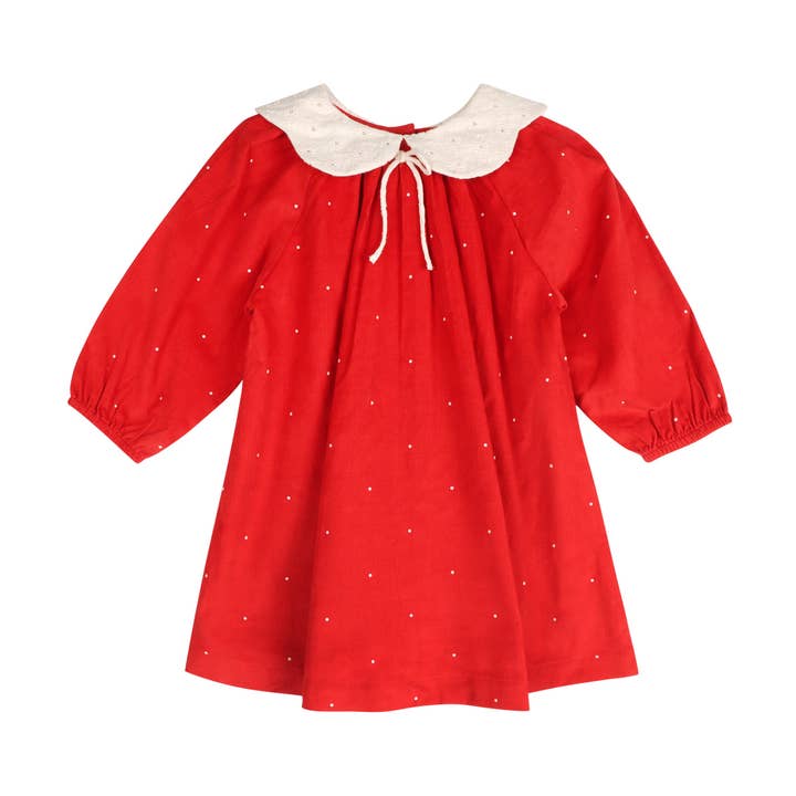 LARILI - Wholesale Dress - Kids - Christmas Carol Red Holiday Dress2