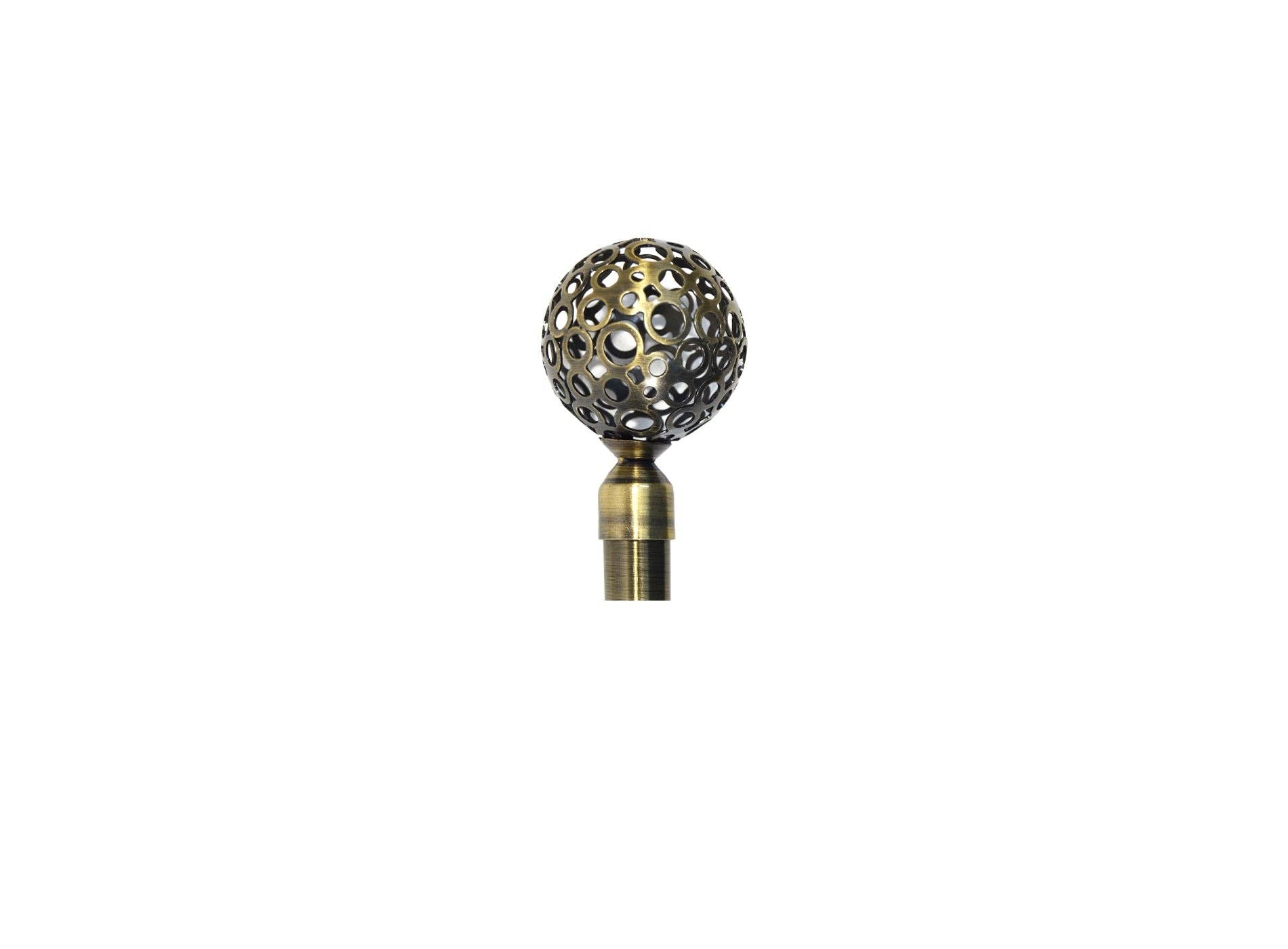 BOD HOME - Wholesale Curtain Rod - Curtain Rod 120-210cm Spherical Golden Vase0