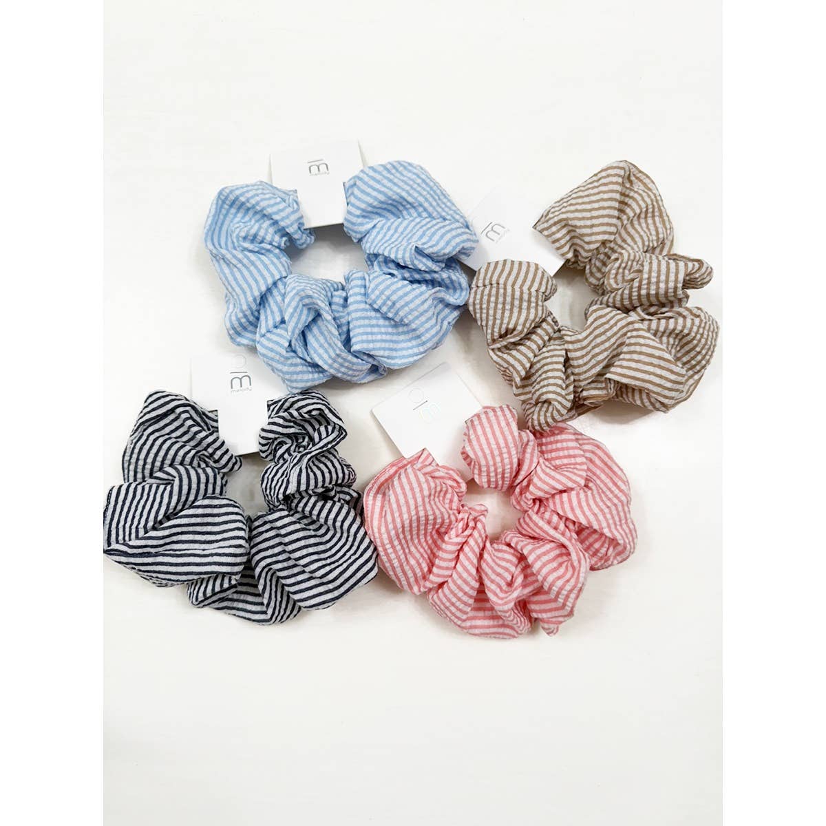 MIX COLOR Stripe Pattern Large Scrunchie for wholesale on Faire3