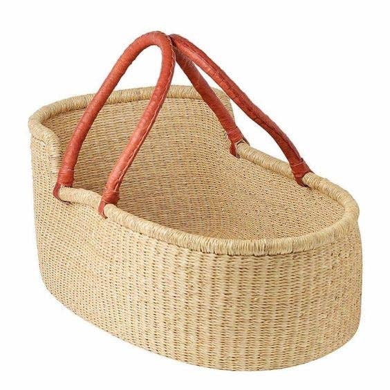 The African Home Goods - Wholesale Bassinet - Baby - Natural Bassinet Moses Basket1