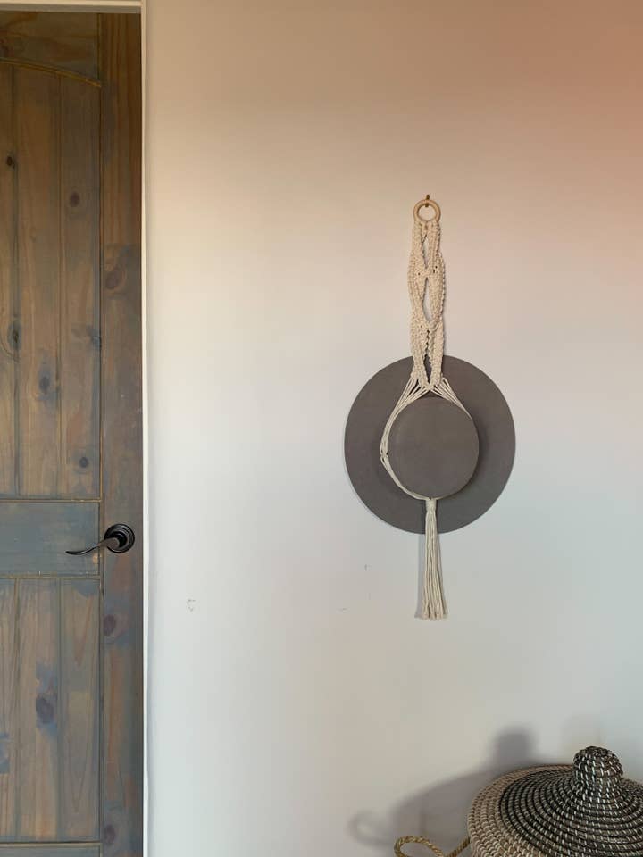 Macrame Hat Hanger for wholesale by Maple Street Made